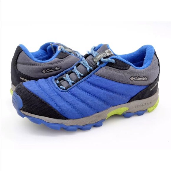 Columbia Boys Blue Lace Up Hiking Sneaker Shoes